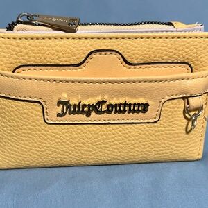 Juicy Couture Yellow Wallet and a card Holder